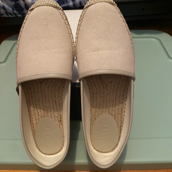 Authentic Beige Gucci Espadrilles - 37.5 - UNWORN - Picture 4 of 9